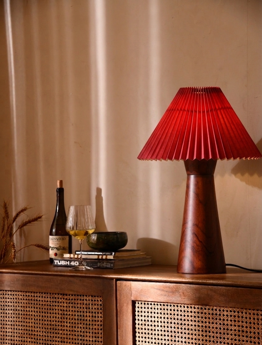 Nami Table Lamp - Oxblood Red
