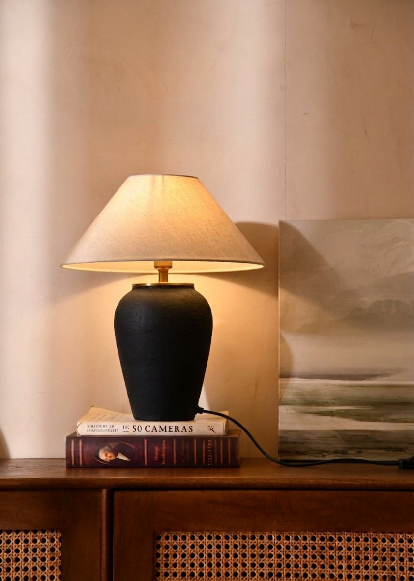 Earthen Table Lamp