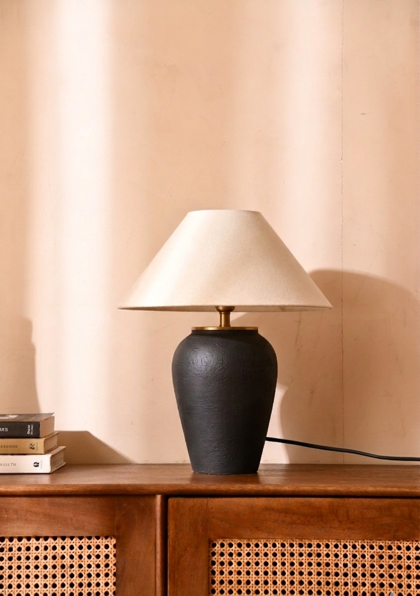 Earthen Table Lamp