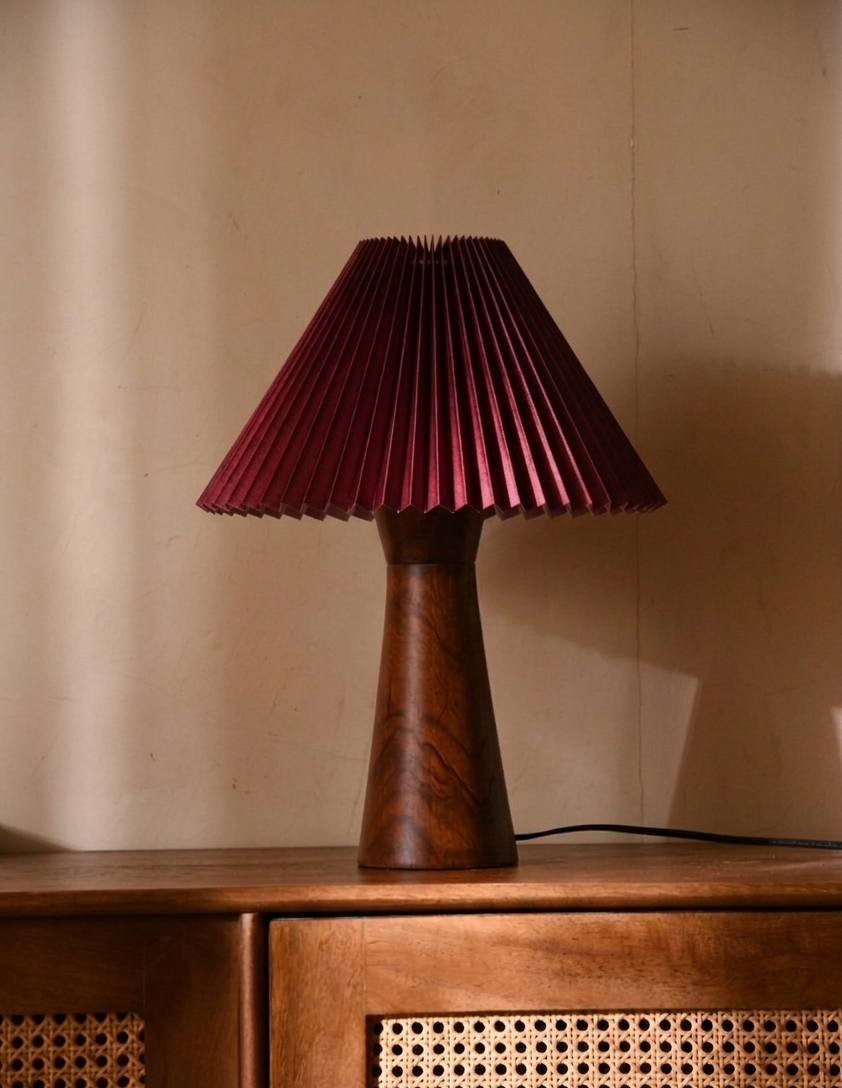 Nami Table Lamp - Oxblood Red
