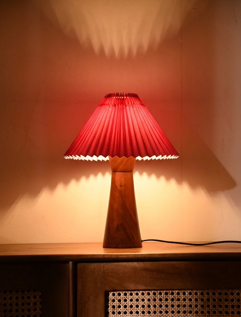 Nami Table Lamp - Oxblood Red