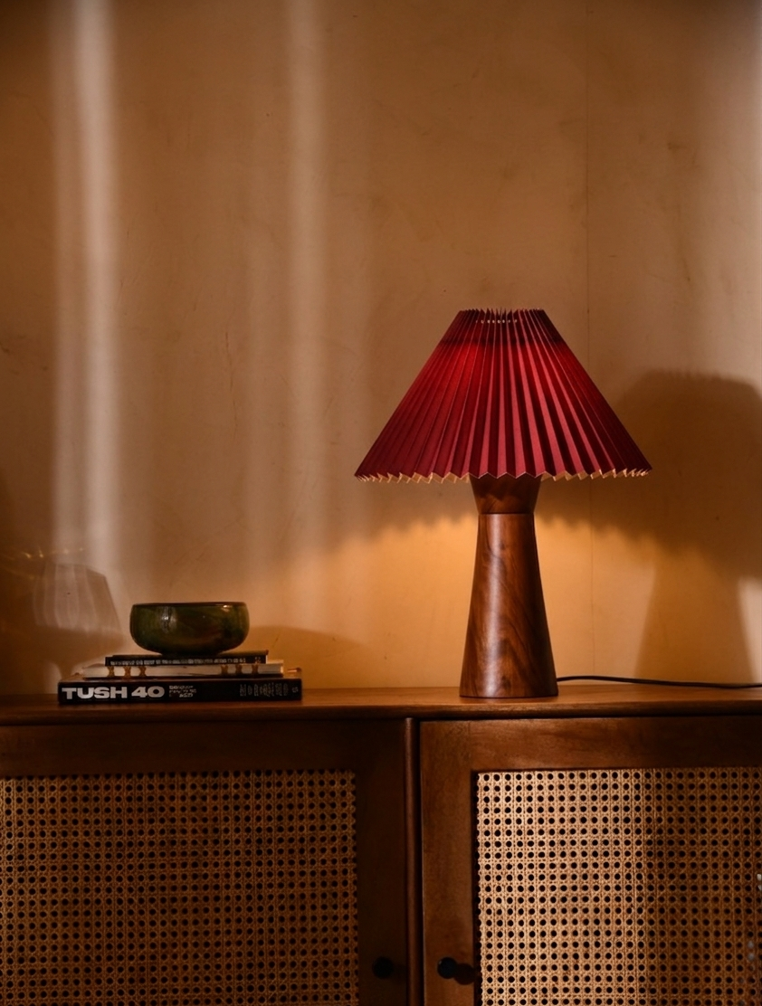 Nami Table Lamp - Oxblood Red